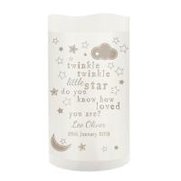 Personalised Twinkle Twinkle Nightlight LED Candle Extra Image 1 Preview